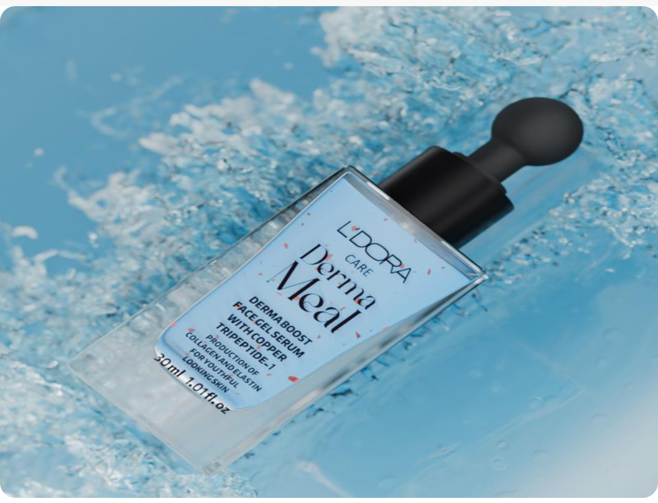 سرم ژل تقویت­‌کننده پوست صورت حاوی مس تری پپتید-1